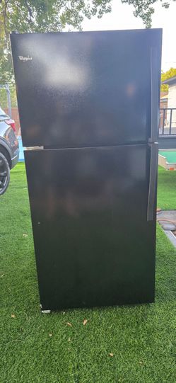 Black Whirlpool Refrigerator
