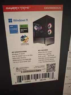 Gaming PC — RTX 4060, i5-13400F, 16GB DDR5, 1TB NVMe — 90 DAY WARRANTY