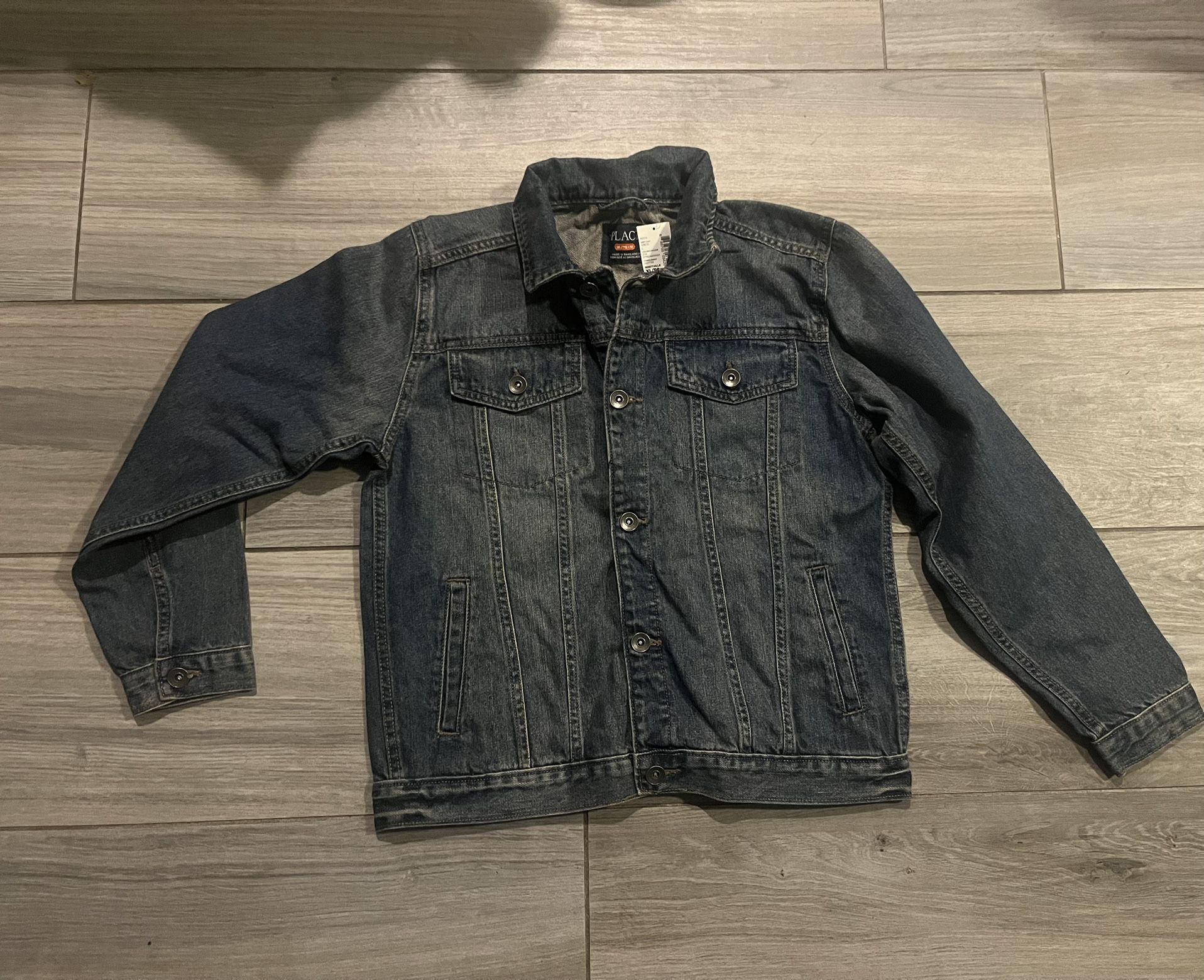New Boys Denim Jacket Size XL 14