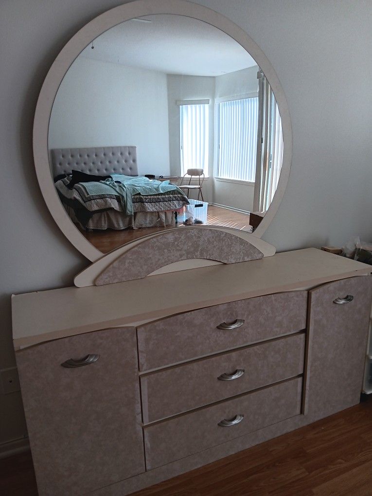 Dresser And Mirror