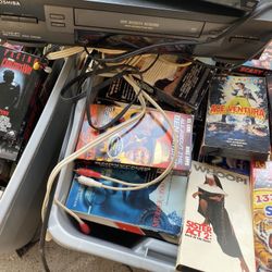 VHS Player & over 100 vHS Selling For $115 Located Mount Dora Fla 32757