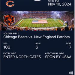 Chicago Bears Vs New England Patriots 