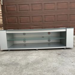 Gray glass TV Stand