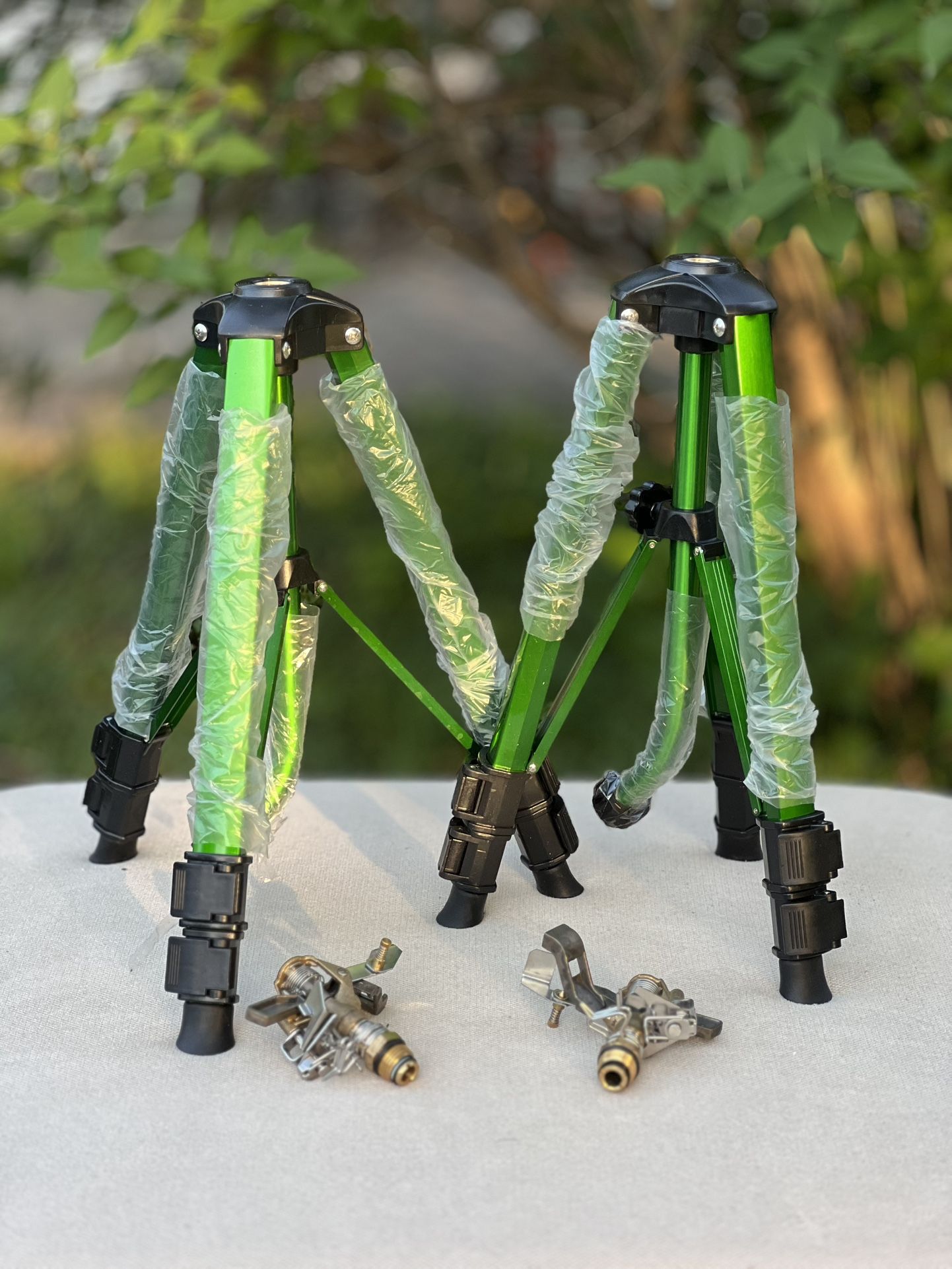 Impact Sprinkler Head on Tripod Base
