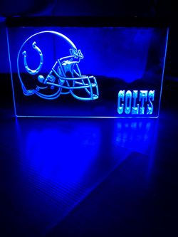 COLTS LED NEON LIGHT SIGN 8x12