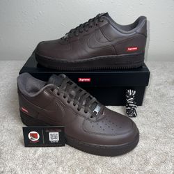 Nike AF1 Supreme Brown 