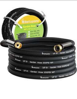 New Garden Hose 50 ft x 5/8 in Heavy Duty Water Hose, Flexible and Durable, Lightweight Rubber  located in yucaipa
