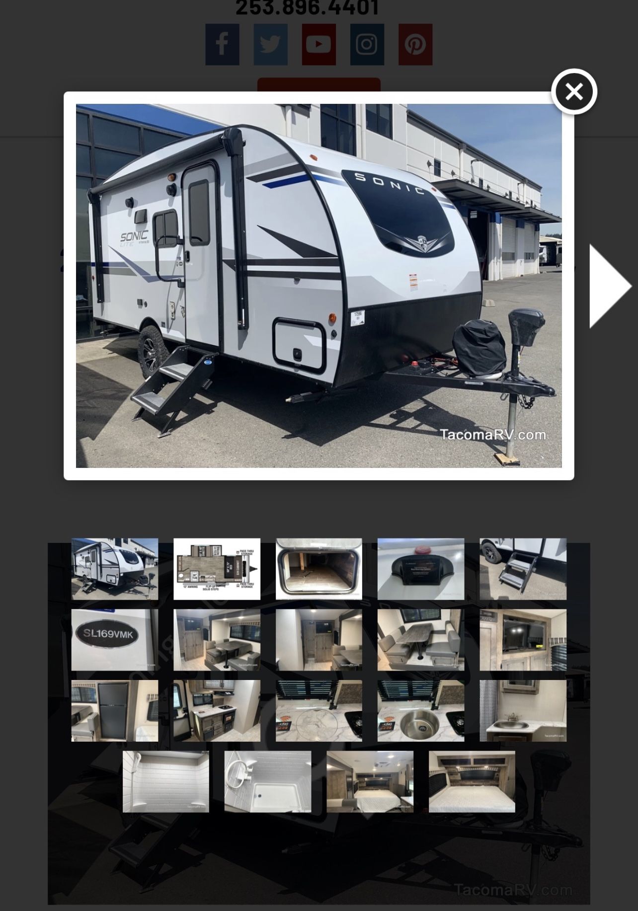 2022 Sonic Lite Travel Trailer