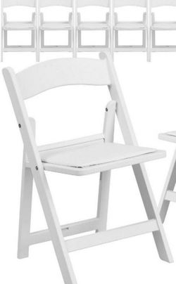 White Child Resin Folding Chairs