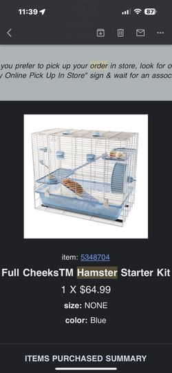 Full Cheeks™ Hamster Starter Kit Dream Home Hamster Enclosure 