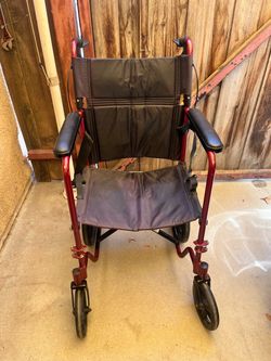 NOVA Folding Transport Wheelchair With Hand Brakes – $50 OBO