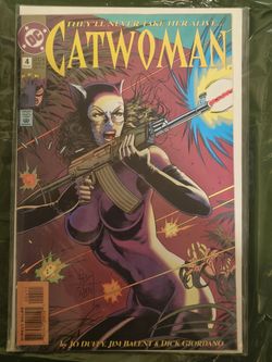 Vintage DC Comics 3-Issue Lot - Catwoman #4, Batman: LOTDK #22, Showcase '93 #11