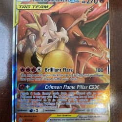 Pokemon Charizard & Braixen Tag Team GX Sun & Moon Cosmic Eclipse 22/236 NM 🔥