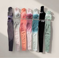 Small/chica, Gym Shark activewear sets $55/cada conjunto used once or never worn