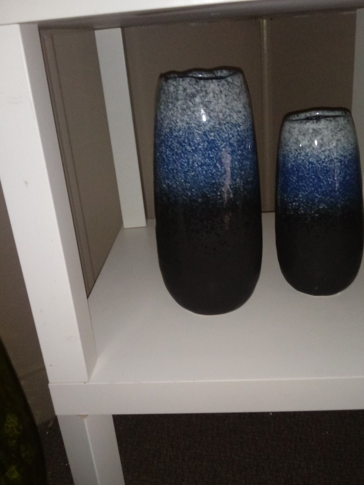 Set of 3tone blue vases high quality