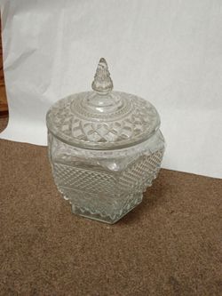 Anchor Hocking Wexford Cookie Jar w/ Lid