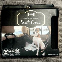 Doggie Seat Cover Hammock Fits All Black Waterproof 