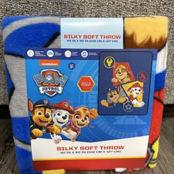 Paw Patrol Plush Throw Blanket