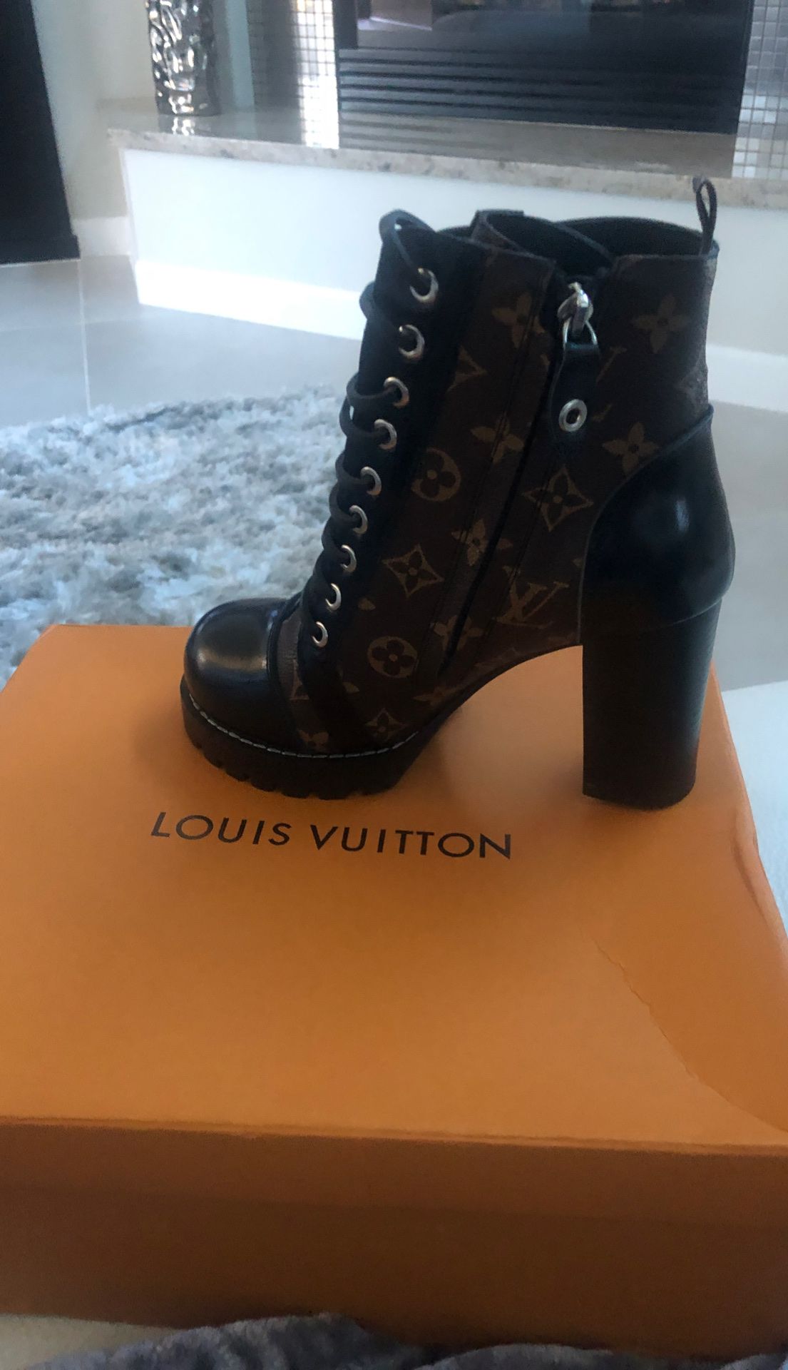 Louis Vuitton brand boots Star trail ankle boots women’s size 38 7 USA