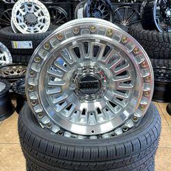 AZTEK WHEELS KMC 6X135 FORD 17" ALL 4 WHEELS 