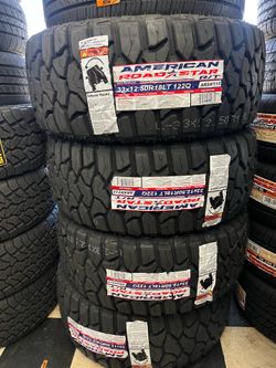 📲33x12.50R18 vendo set de llantas nuevas America rt