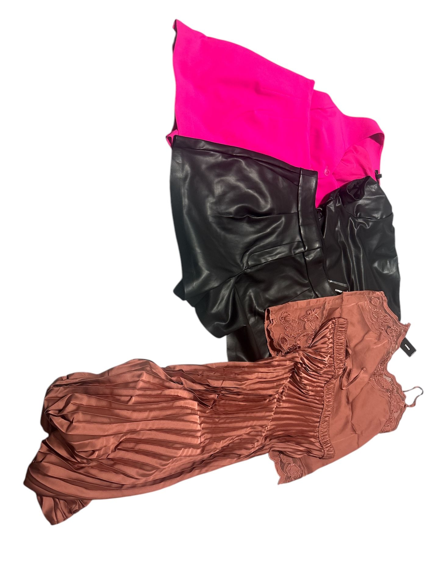Express Lot 6 Pcs 2 Shorts 3 Tops And 1 Shirt Sx Xs-m Org $432