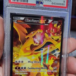 FS/NFT - PSA 9 - 2016 POKEMON CHARIZARD EX ENGLISH BLACK STAR PROMO RED & BLUE COLL. #XY121