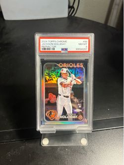 Jackson Holiday Topps chrome refractor rookie Psa 8