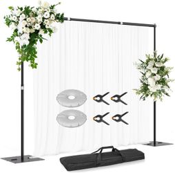 Heavy Duty Backdrop Stand 10x10ft Adjustable Pipe and Drape Kit