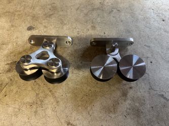 Barn door roller (x2) stainless victory-wt series