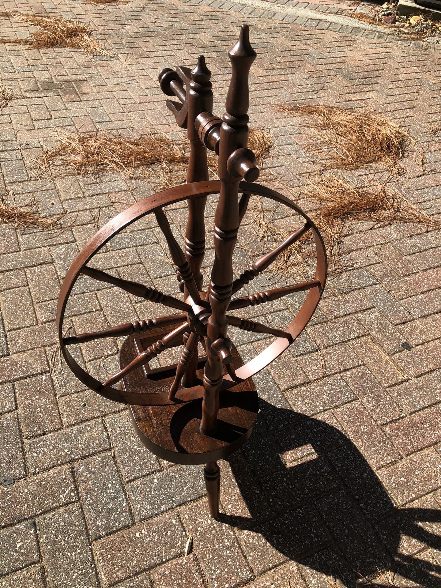 Antique Wood Spinning Wheel 40” h x 18” d x 15” w