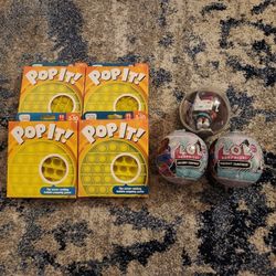 Pop It's And LOL Present Surprise Toys