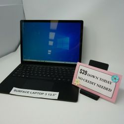 Microsoft Surface Laptop 3 13.5inch - $39 Down Today (13.5inch/ Core I7 10th Gen /16GB RAM /256GB SSD) 