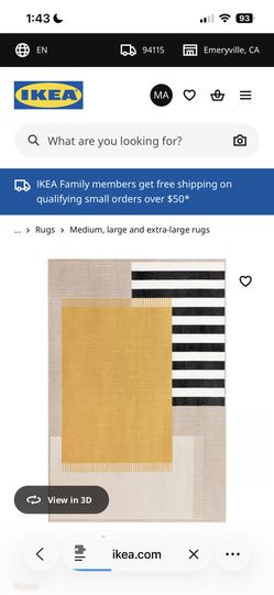 Brand New IKEA ELSYSTEM Rug