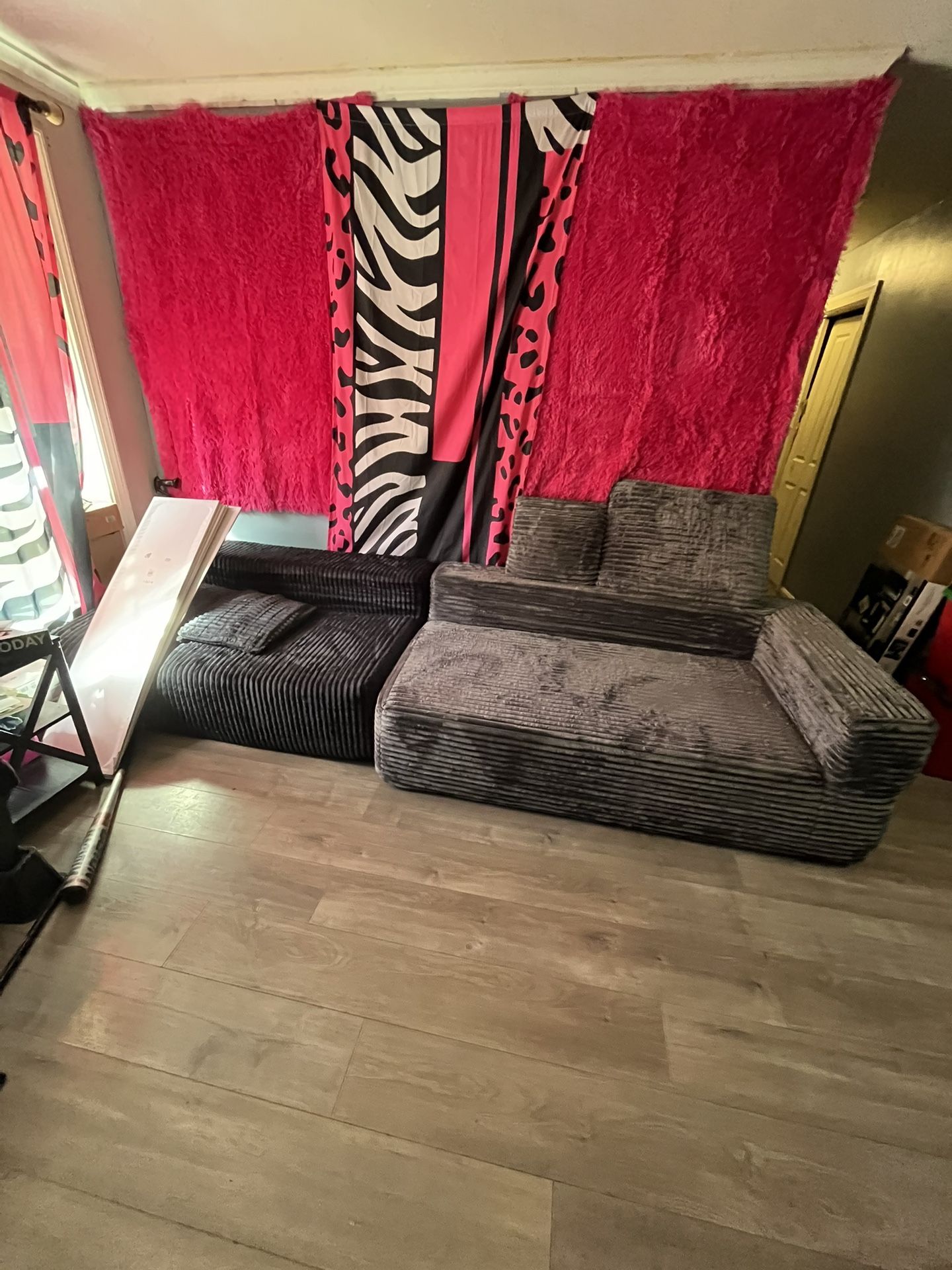 Grey Boneless Couch