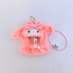 SANRIO | Doll Accessories My Melody Pink Plush Head Piece Trapper Hat & Crossbody