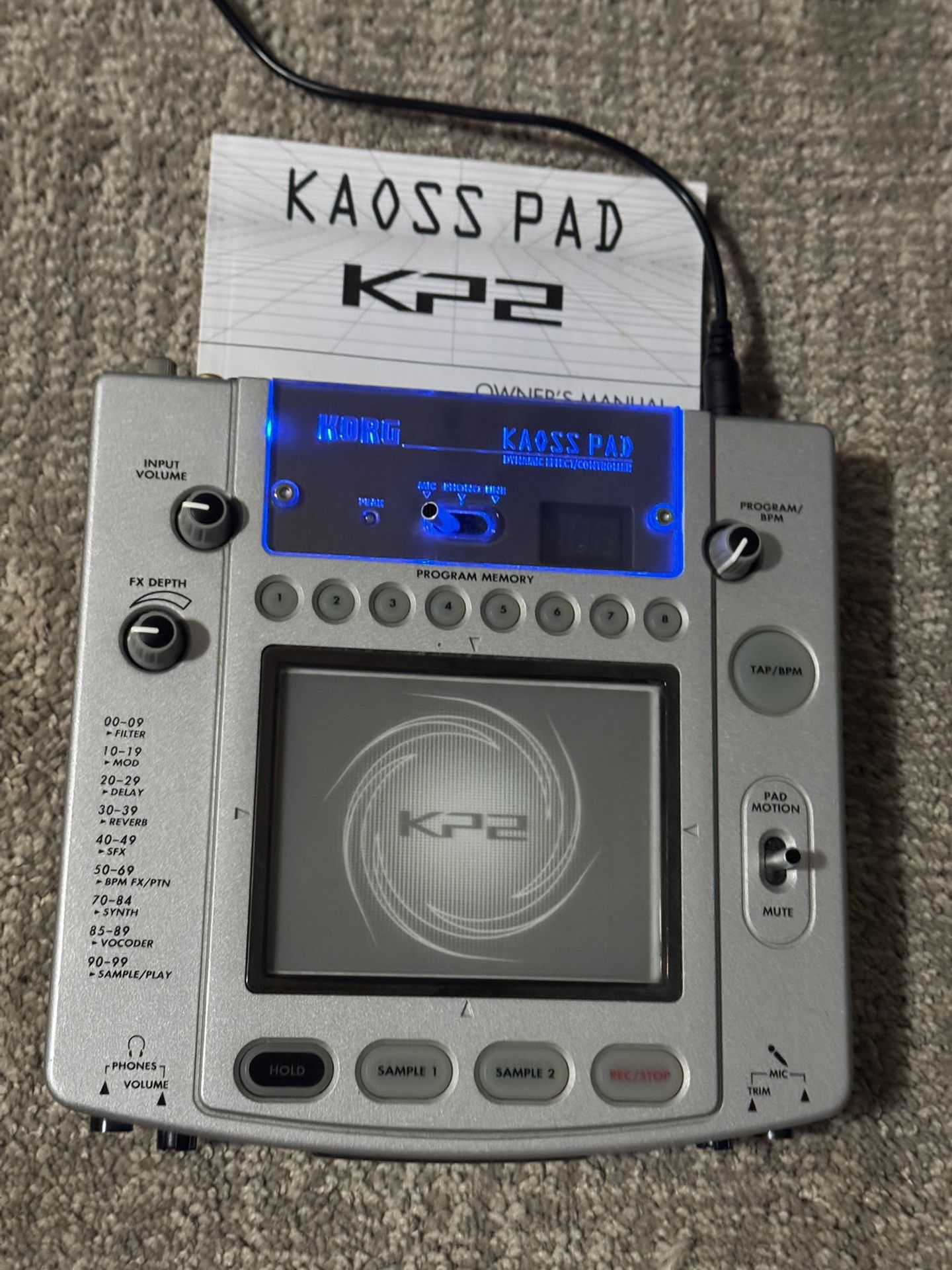 P/R Korg KP2with manual and power supply