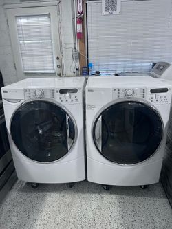 KENMORE WASHER AND. DRYER. SET