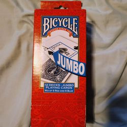 12 packs of jumbo playing cards