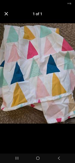 New shower curtain colorful geometric pattern