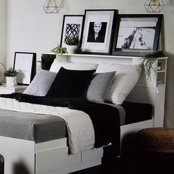 Queen Bookcase Headboard 