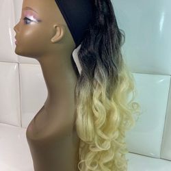 synthetic Hair extension ponytail- Light blonde-brand new $30-cola de cabello extension coleta nueva