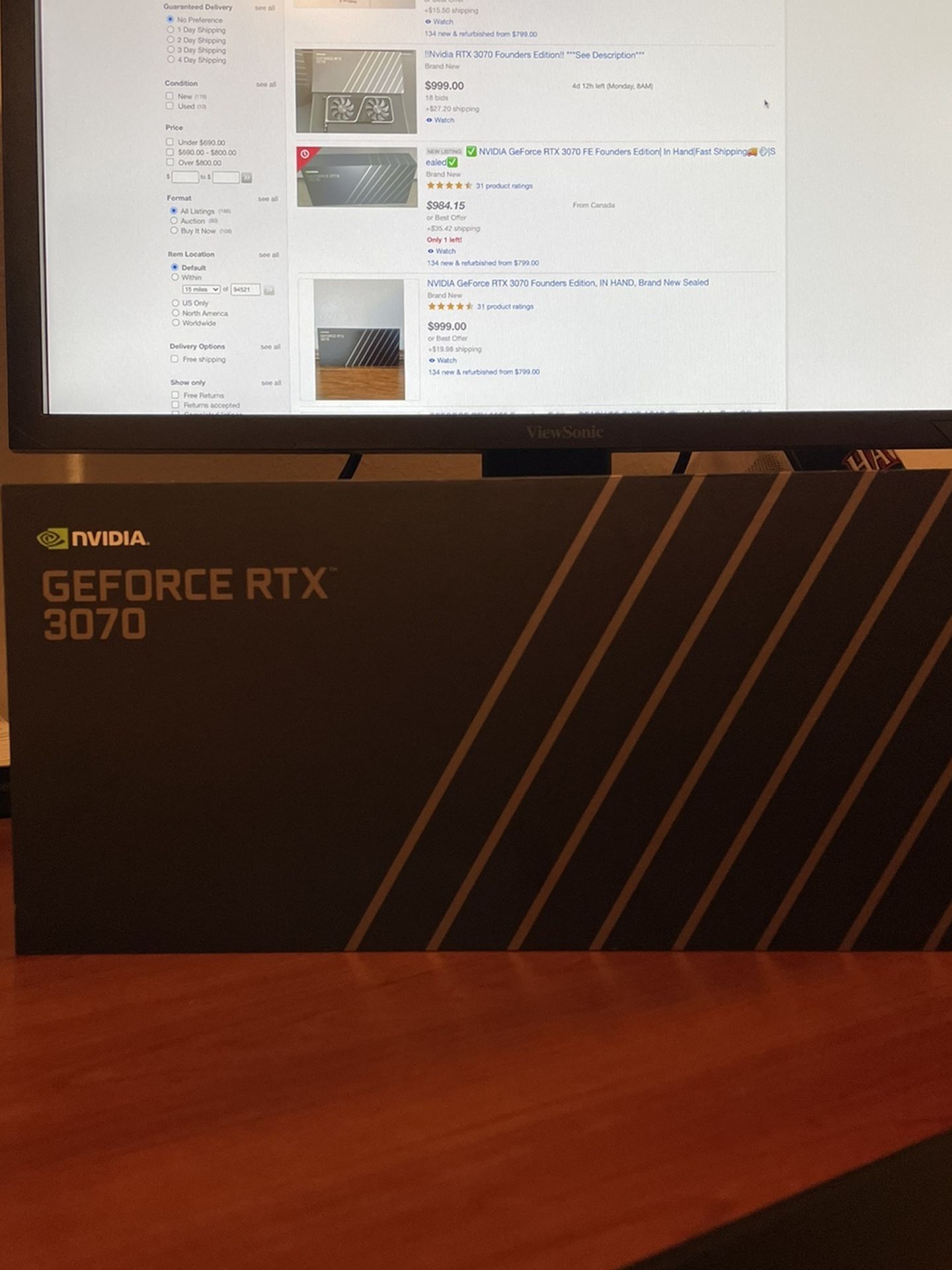 NVIDIA GeForce RTX 3070 Founders Edition | FACTORY SEALED