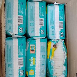 12 Packs Of 20 Diapers Size 1 For 160!!!!