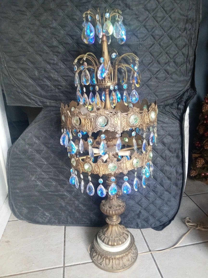 Vintage Crystal Lamp