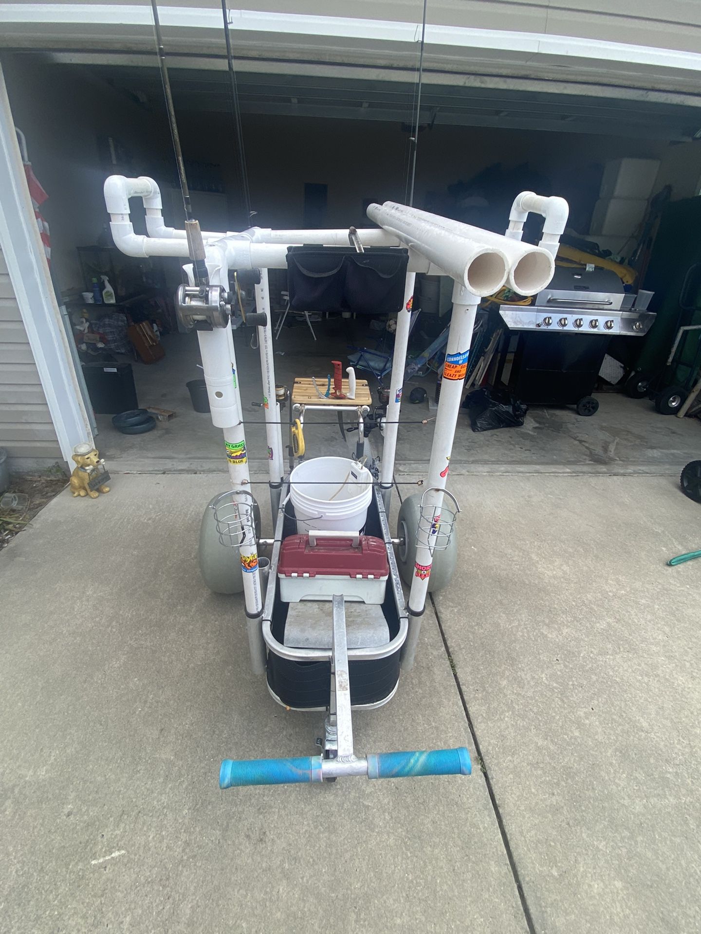 Custom Beach /pier Fishing Cart.