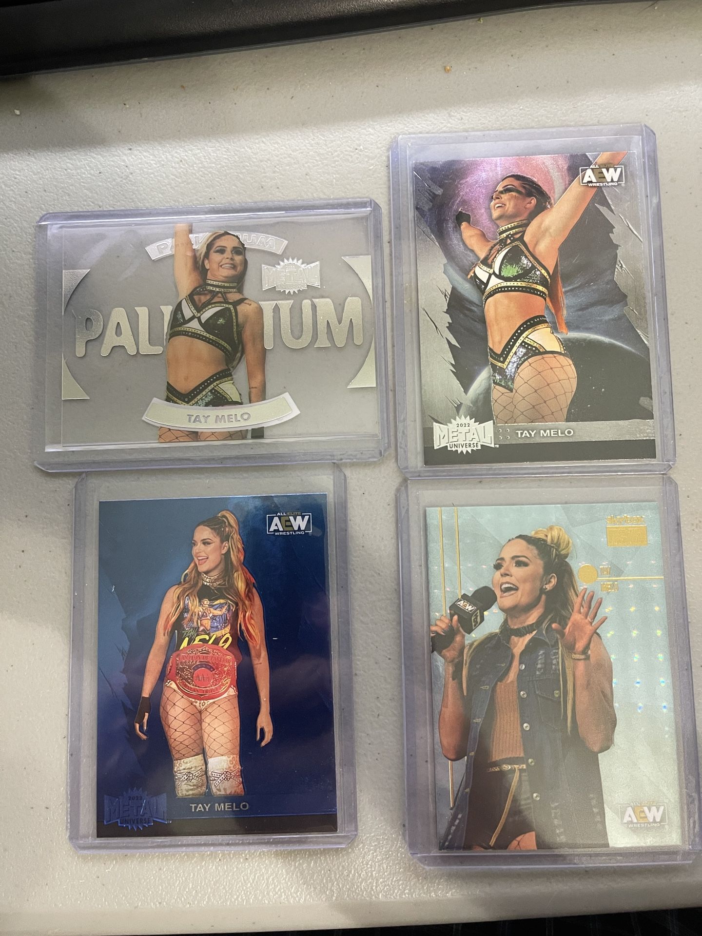 2022 Aew Metal Universe Tay Melo Wrestling Card Lot