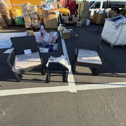 3 Piece Furniture Set in Black