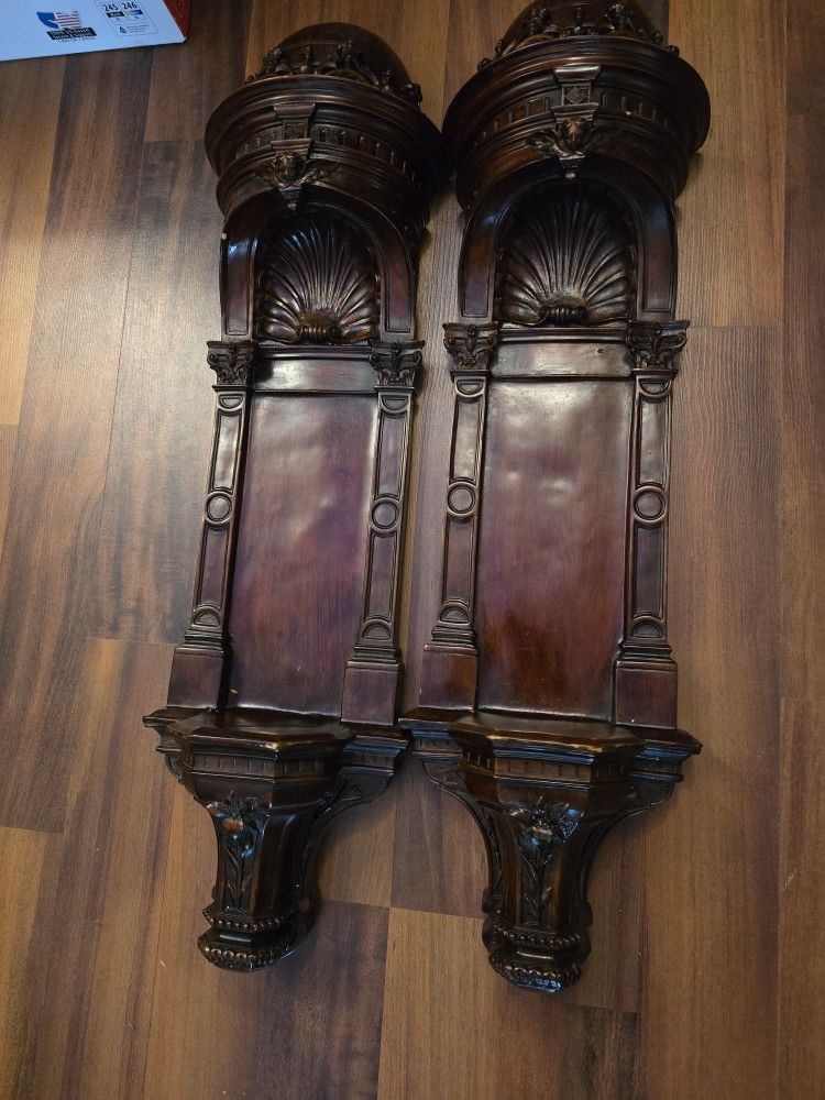 Two Ornate Wall Plaques $30
