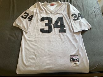 1987 Bo Jackson Stitch Autographed Football Jersey Raiders JSA